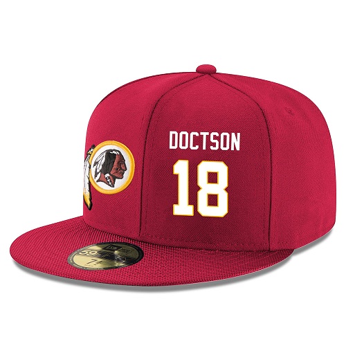 NFL Washington Redskins #18 Josh Doctson Stitched Snapback Adjustable Player Hat - Red/White